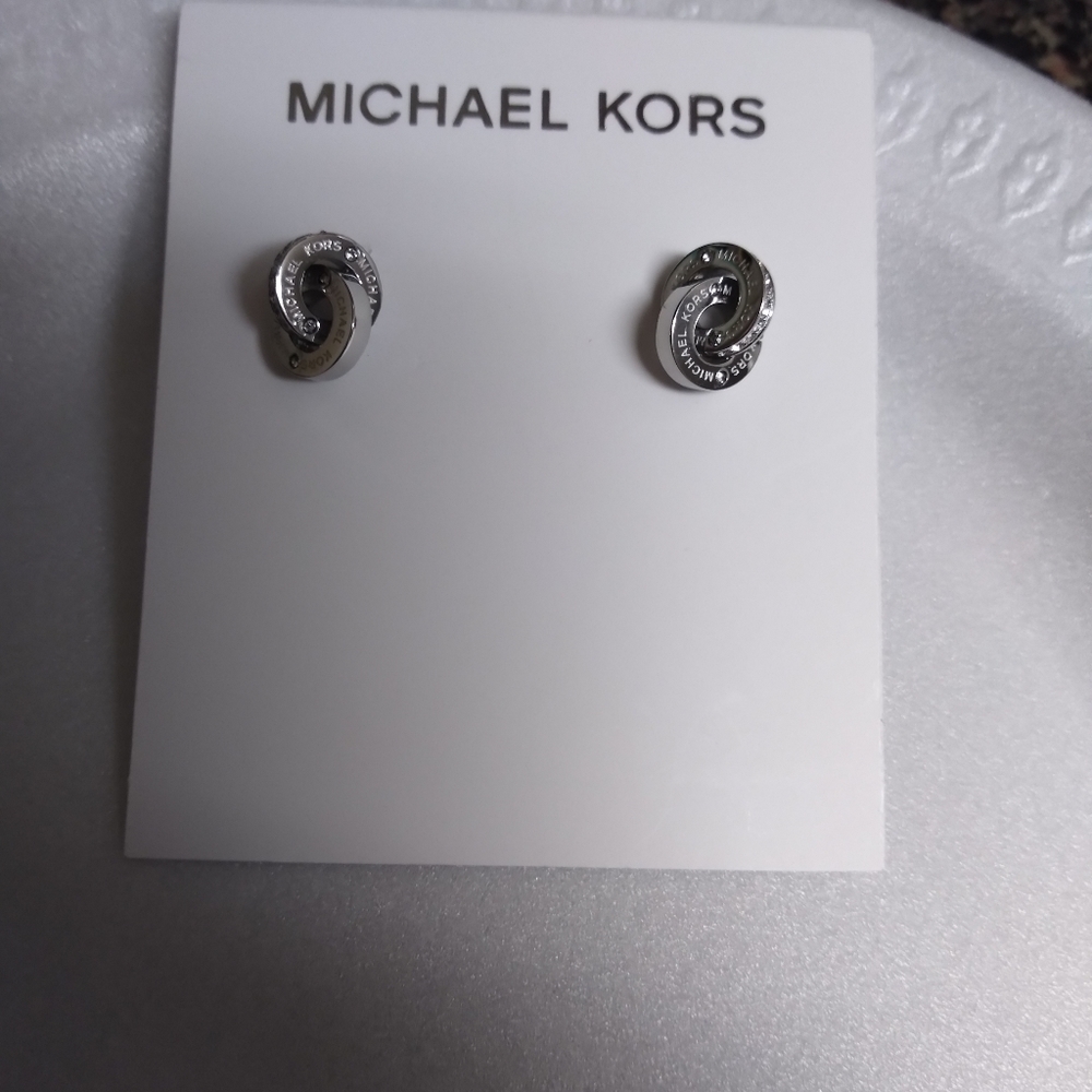 Michael Kors logo silver Circle